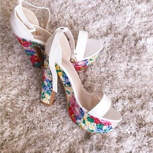 Floral Platform Heels